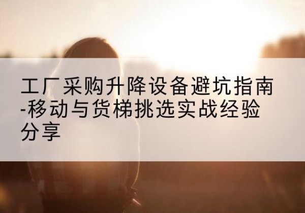 甘洛移动式升降机怎么选-工厂采购升降设备避坑指南-移动与货梯挑选实战经验分享
